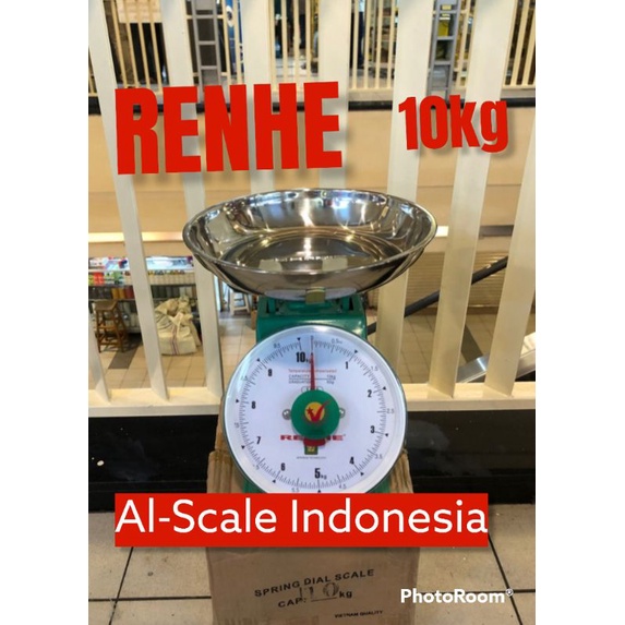 Timbangan duduk jarum RENHE 10kg timbangan mangkok 10kg
