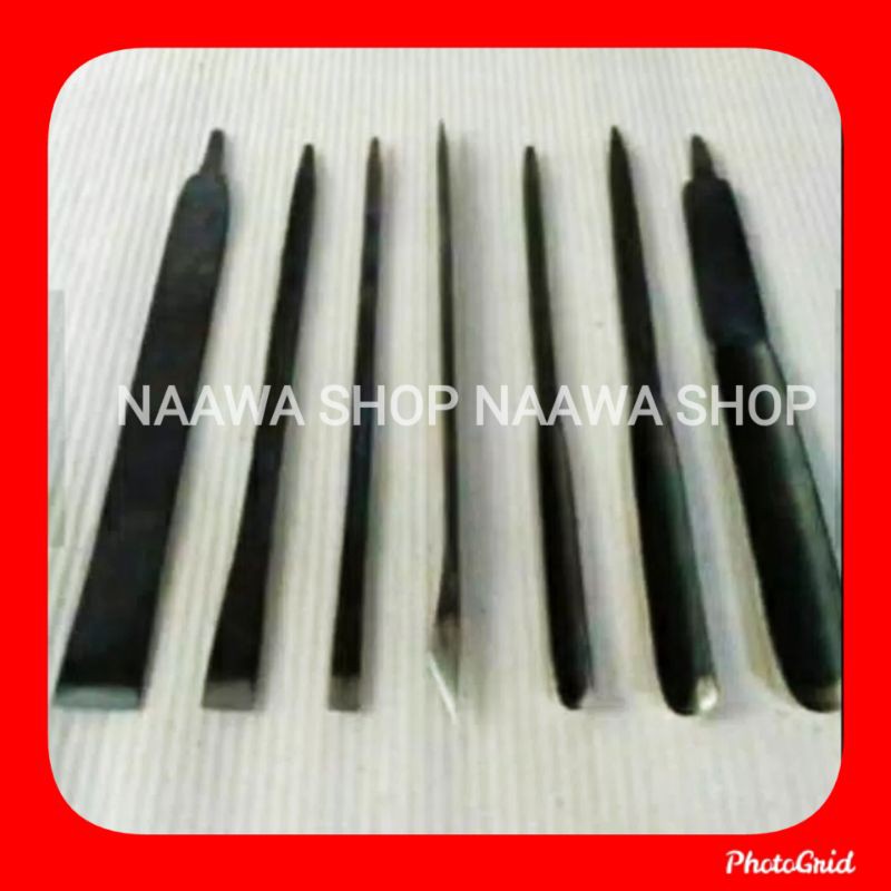( BISA COD ) Pahat bubut kayu 1 SET ( 7 pcs ) pahat bubut kayu kualitas PREMIUM - Pisau - bubut - al