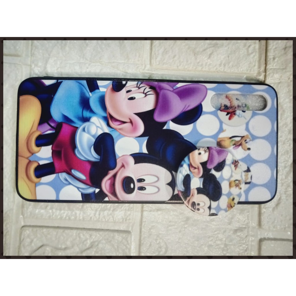 Case Pop Sockt SAMSUNG A30 S Motif kkartun lucu Keroppi, Mickey mouse, Hello kitty, Jerapah Lovely