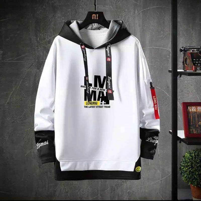 LM hoddie jaket sweater fashion pria