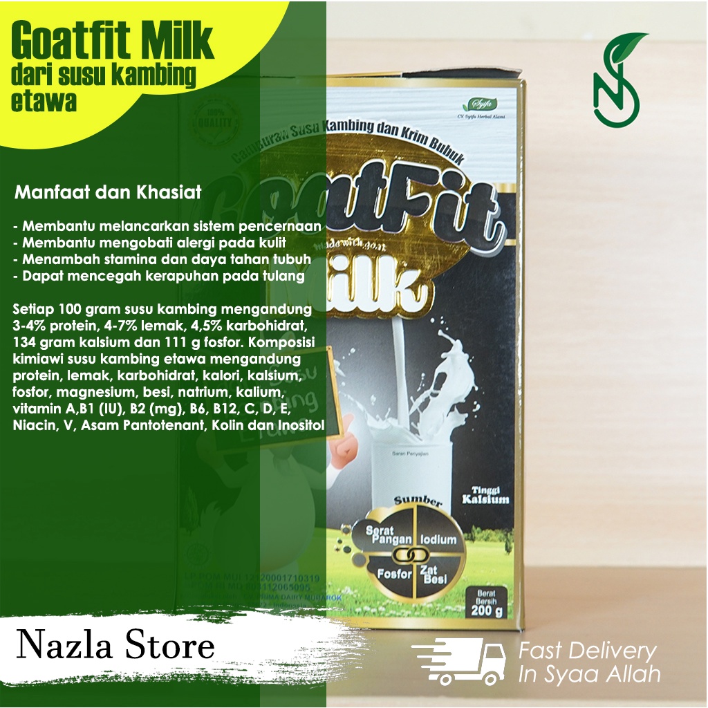 

GOAT FIT MILK CAMPURAN SUSU KAMBING DAN KRIM BUBUK