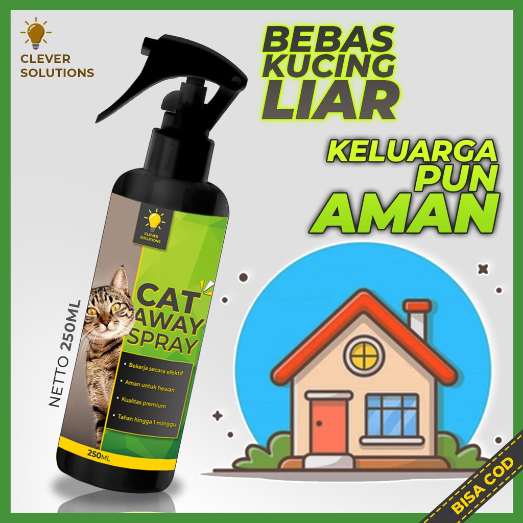 Pengusir Kucing Cat Repellent Spray Anti Kucing Cairan Pengusir Kucing Liar Ampuh dan Praktis 250 ML