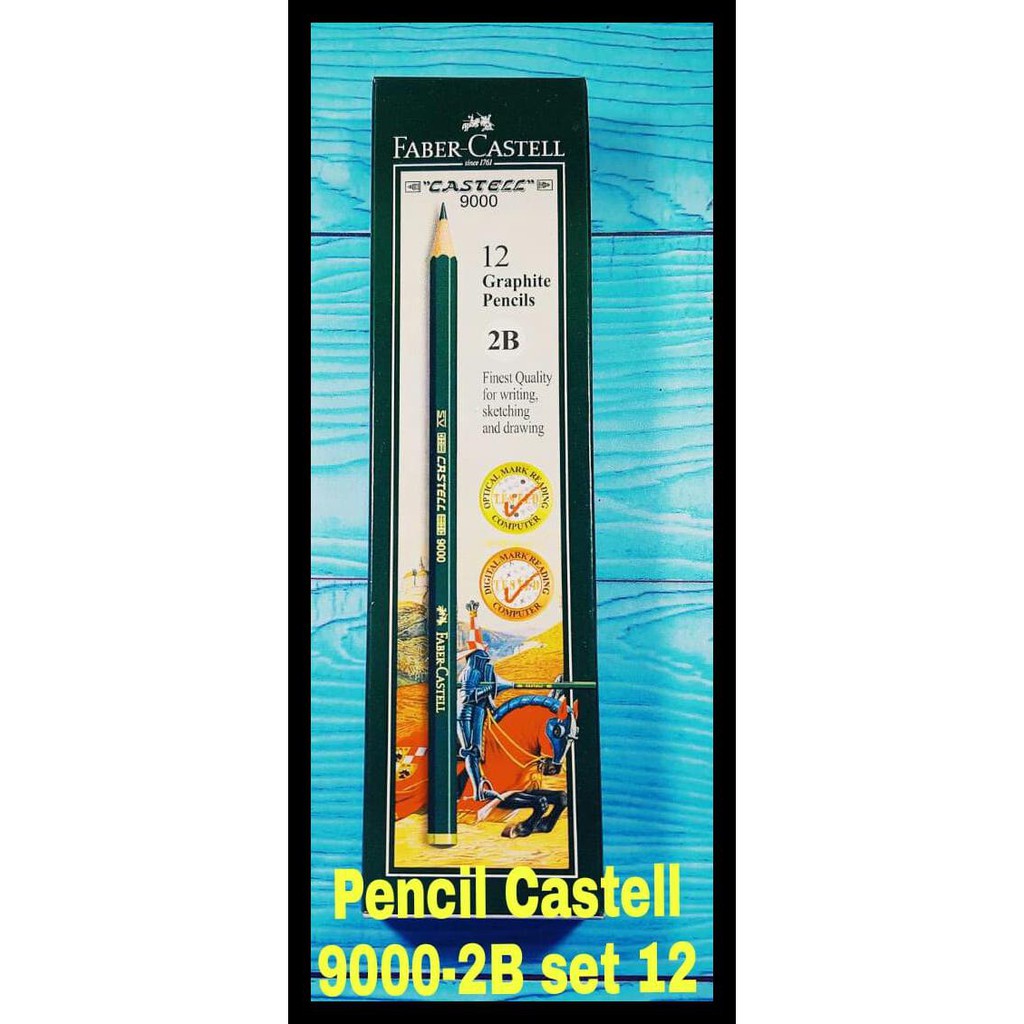 

Murmer Pensil Faber Castell 2B 9000 Set 12Pcs Barang Bagus