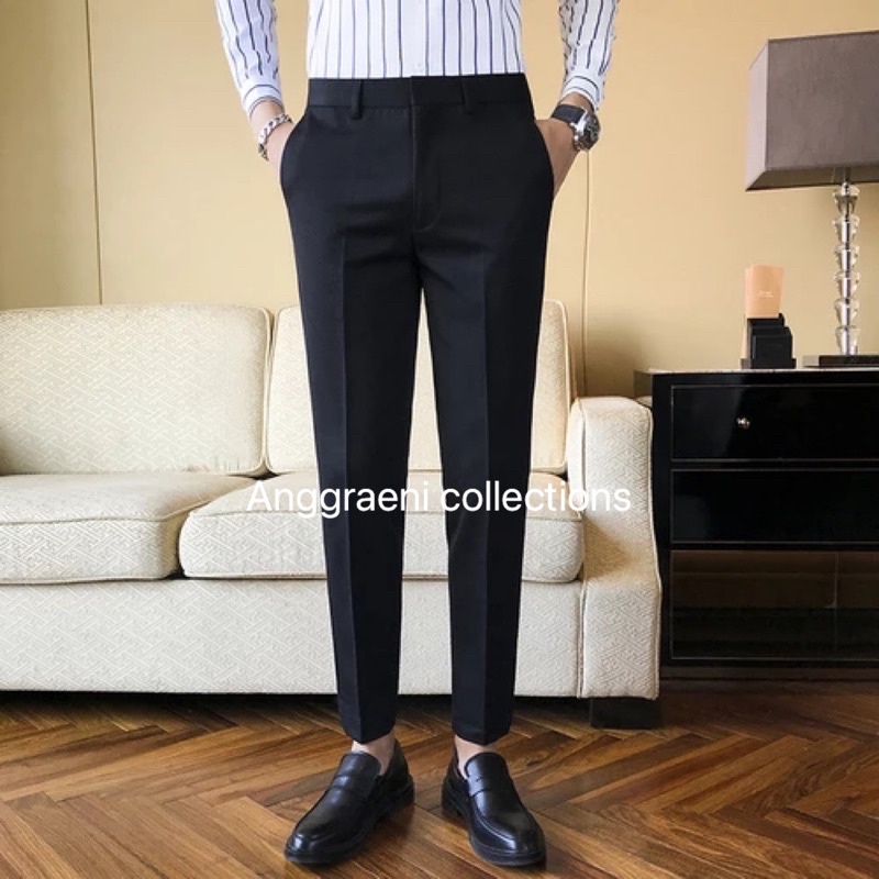Promo Diskon Celana Ankle Pants Celana Casual Celana Formal Celana Bahan Kerja Kantor Celana Panjang Pria Chino Chinos Fashion Pria