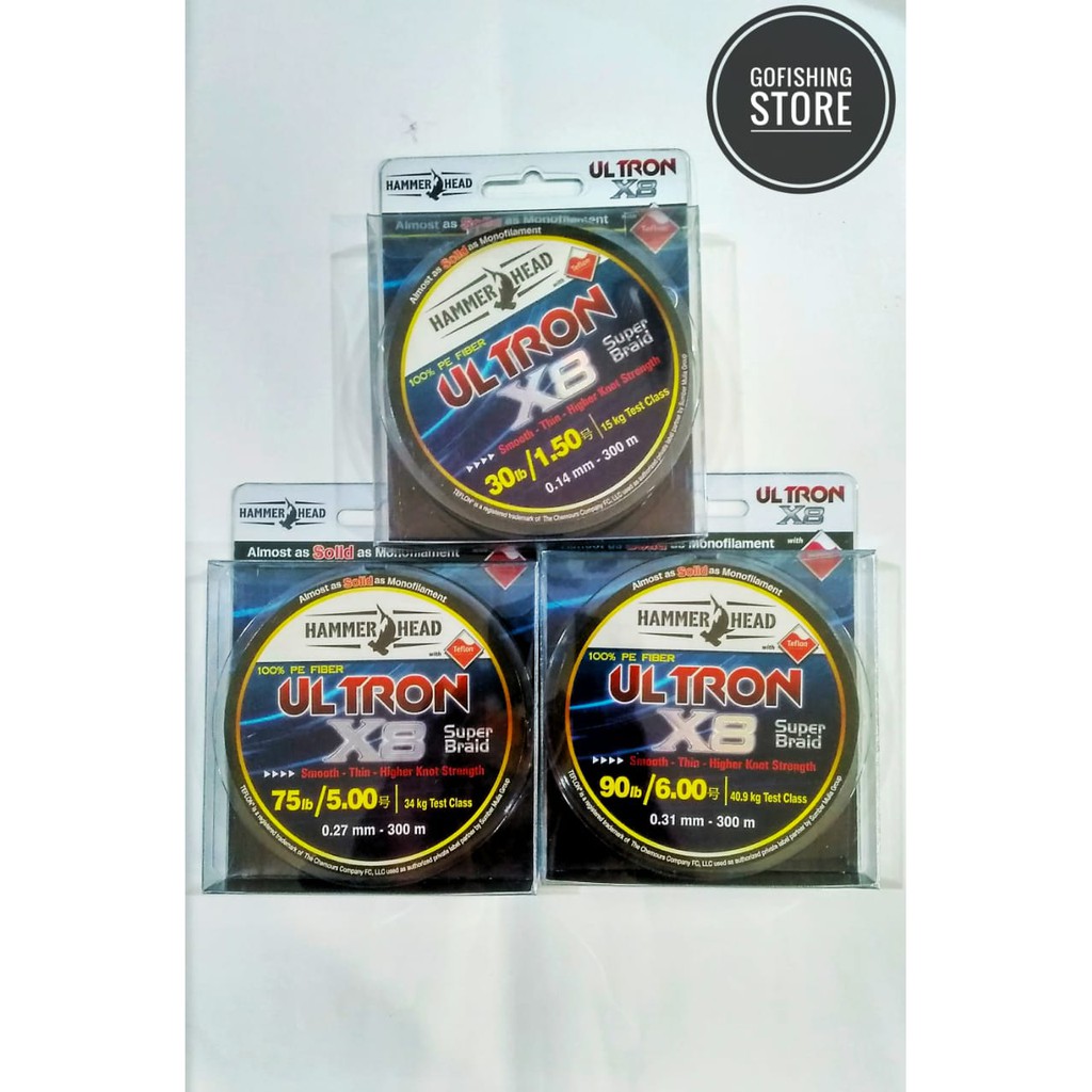 Benang Pe Hammer Head Ultron X8 300M