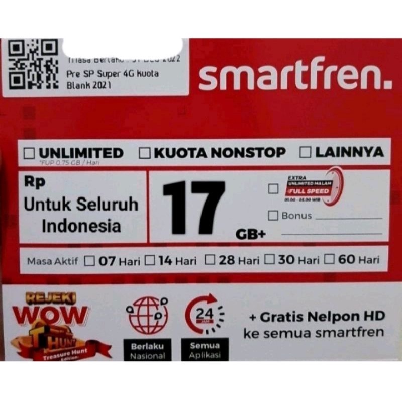 kartu kuota Smartfren siap pakai