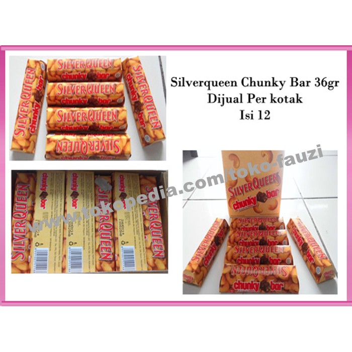 

Coklat Silverqueen Chunkybar 36gr / Murah promo