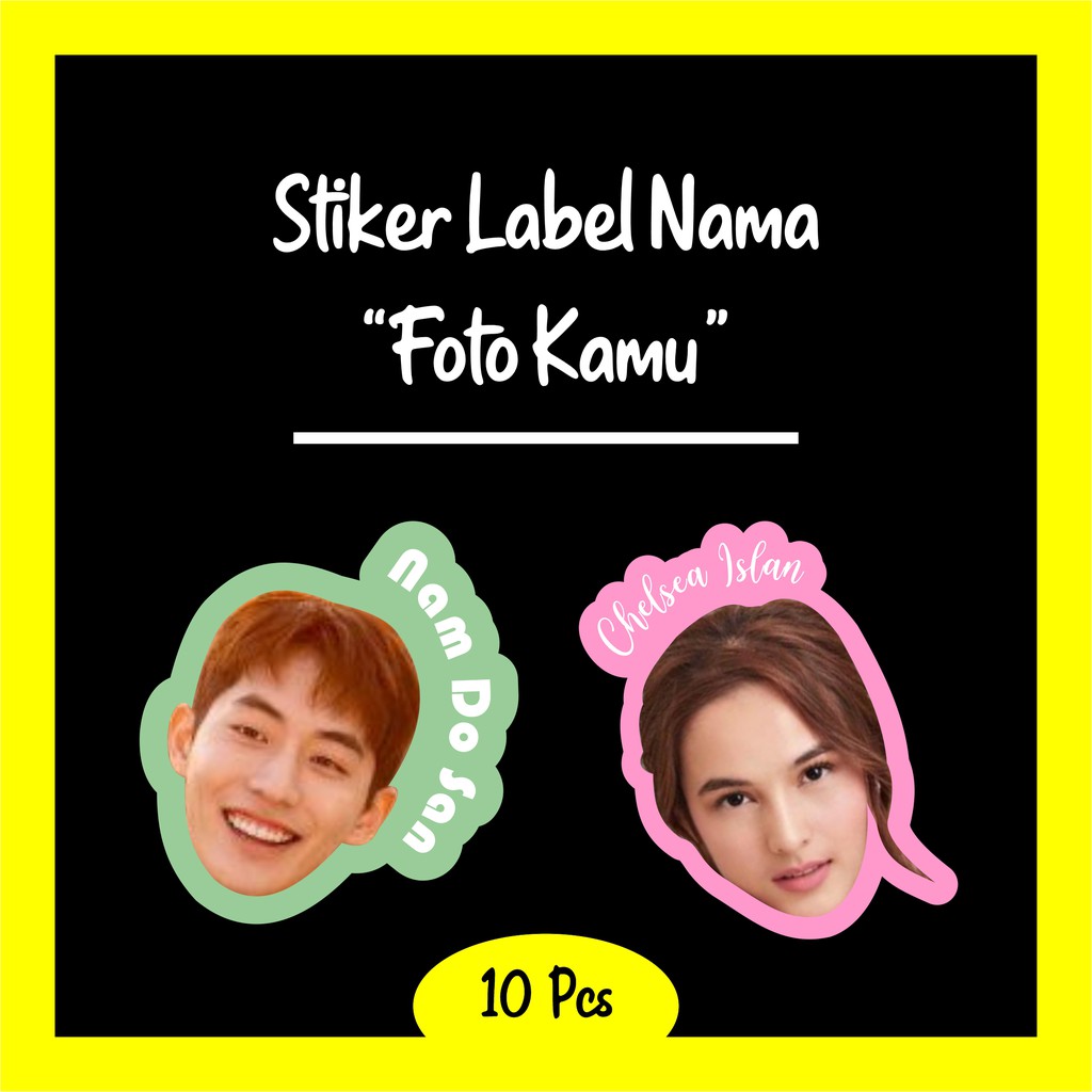 

Stiker Label Nama Custom Dengan Foto Wajah