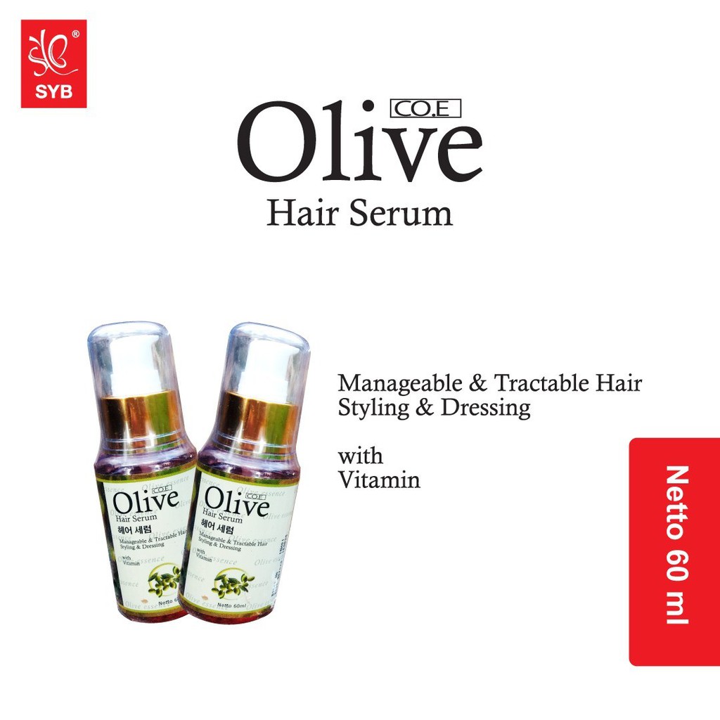 SERUM RAMBUT RONTOK SYB OLIVE HAIR SERUM 60ML ORIGINAL SERUM RAMBUT OLIVE SYB BPOM PERAWATAN RAMBUT