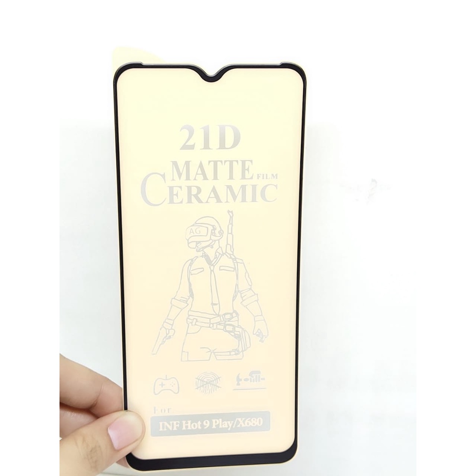 CMF Ceramic Matte Infinix Hot 12i / Hot 9 Play / Hot 10 Play Full Screen Anti Gores Keramik Anti Minyak