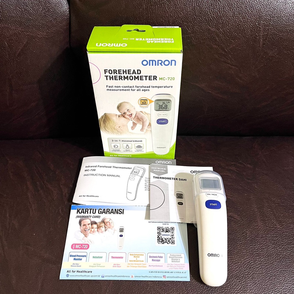 THERMOMETER DAHI OMRON MC 720 / NON CONTACT FOREHEAD THERMOMETER OMRON MC 720