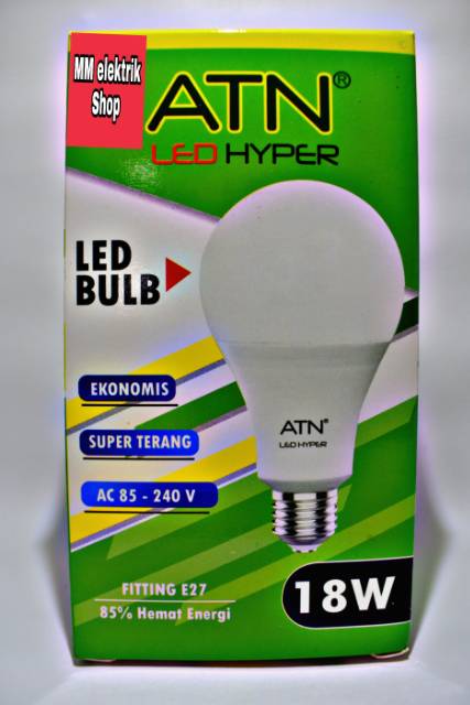 ATN Lampu Led Eco Hyper 5Watt 7W 9W 12W 18 Watt Best Seller  ATN