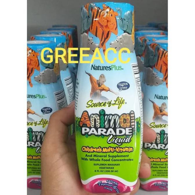 Produk Terbaik - Nature'S Plus Animal Parade Liquid Natures 8Oz Bpom Nutrisi Anak