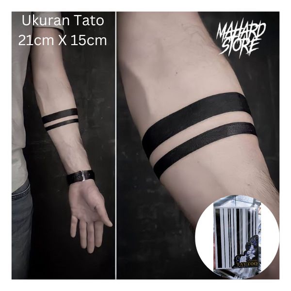 COD ✨Tatto Temporary Garis Tahan 10-15 hari Model YR 1287 ∣ Stiker Tato Semi Permanen | Waterproof |