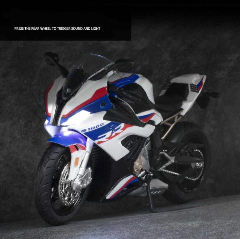 1:12 BMW S1000RR Sepeda Motor Dan Model Kendaraan Diecast Model Sepeda Motor Koleksi Mainan Sepeda Motor-3