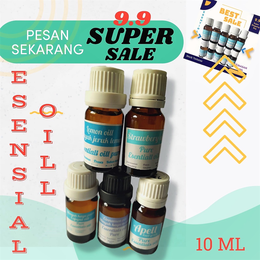 5 JENIS ESENTIALL OIL KEMASAN 10 ML