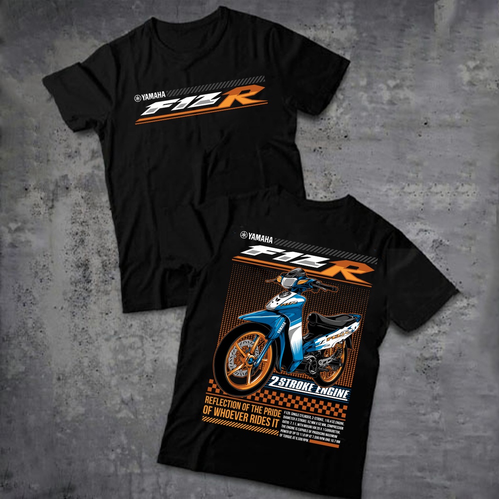 kaos F1ZR / kaos motor F1ZR / baju F1ZR / baju motor F1ZR / kaos otomotif hitam