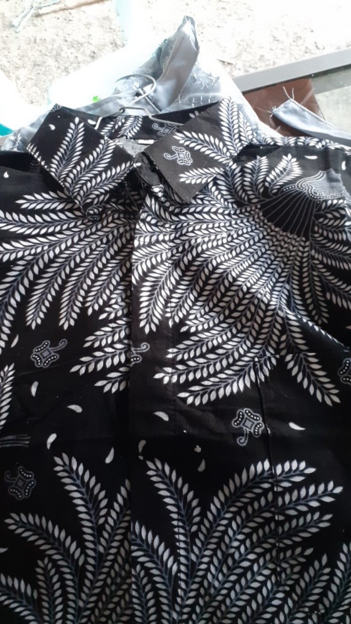 [new Arival] Wou Batik Couple Silvia Brokat Tille-modern Batik Couple Sarimbit Brokat - Bs099