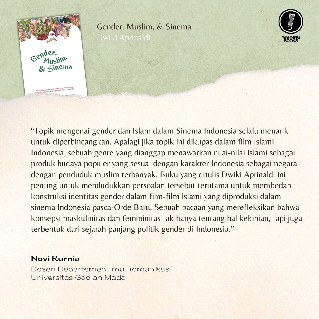 Gender, Muslim, &amp; Sinema - Dwiki Aprinaldi