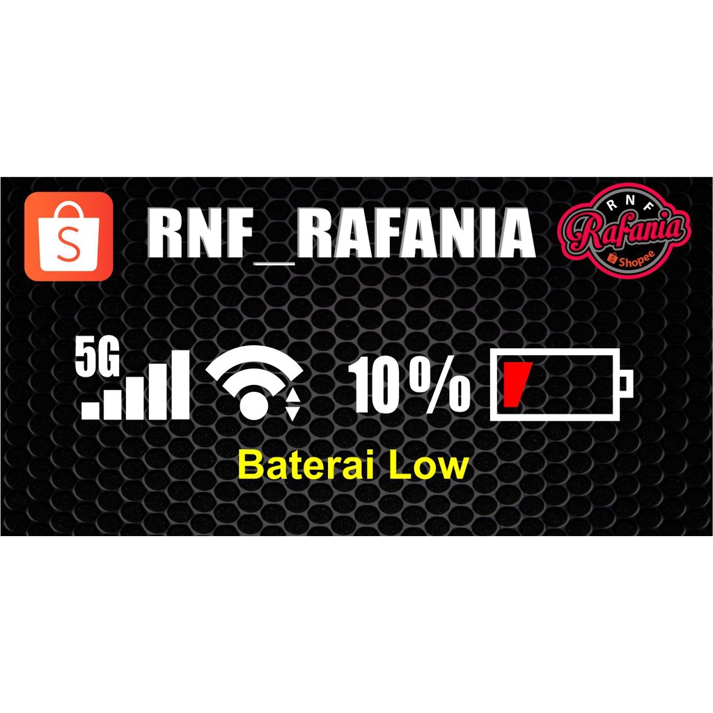 Sticker Baterai wifi sinyal HP phone keren murah