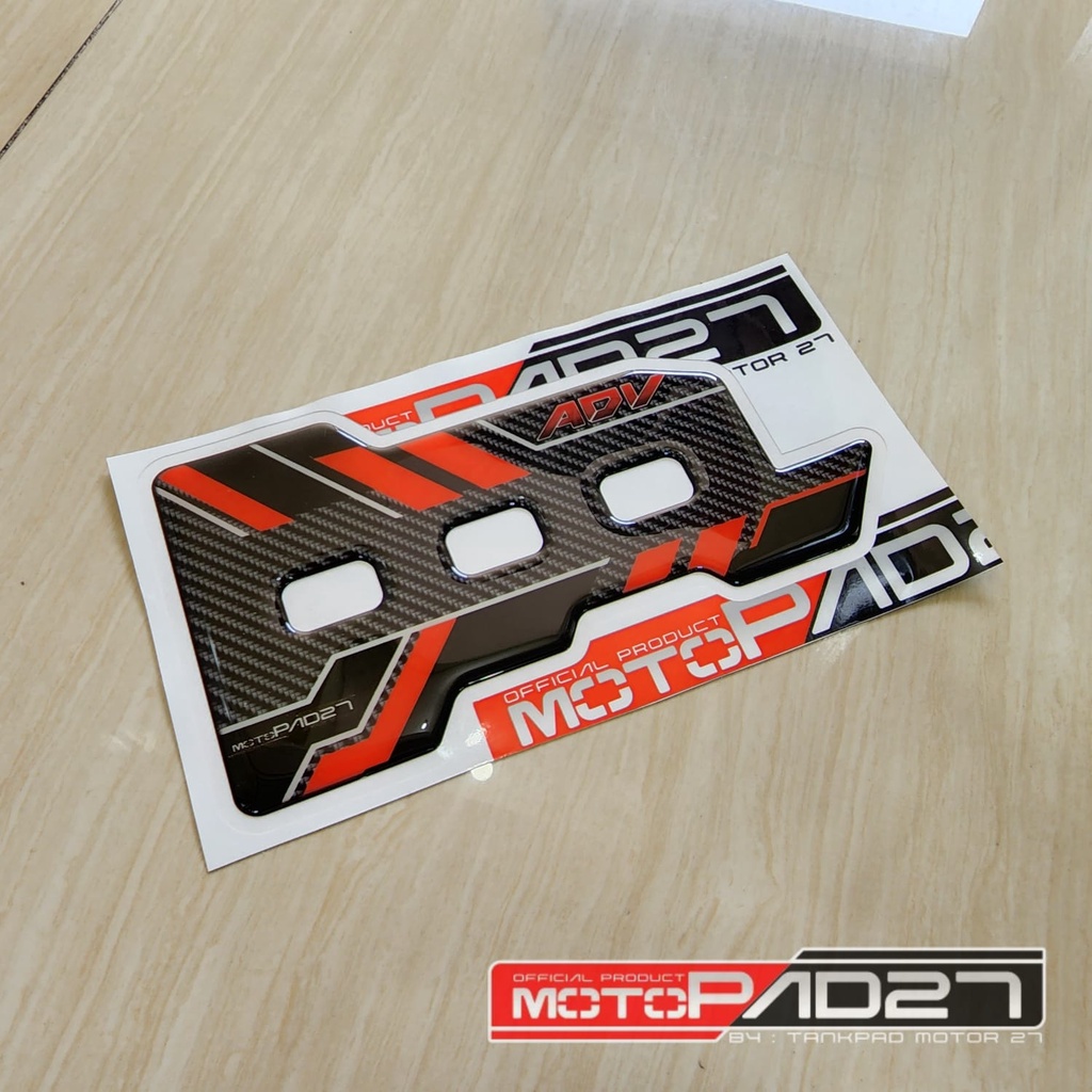 stiker cover knalpot honda ADV 160 carbon resin premium