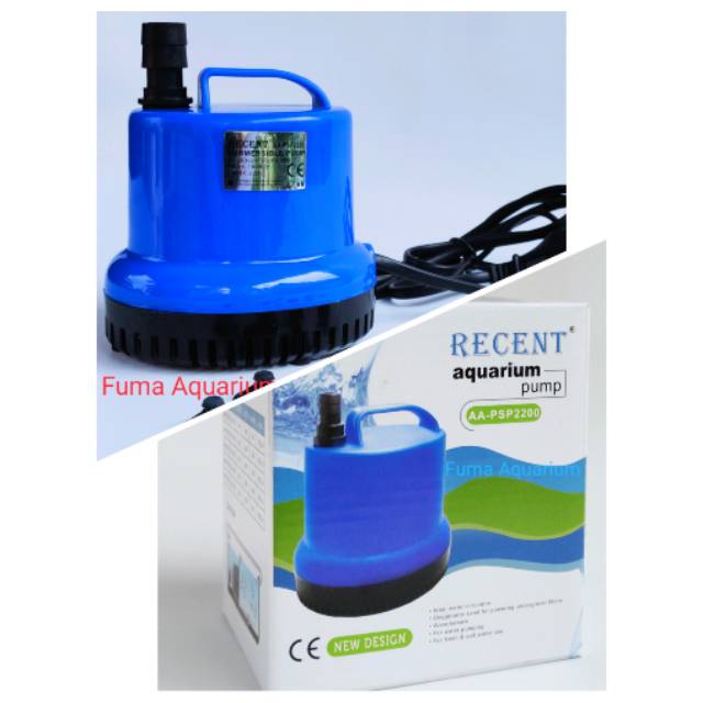 Pompa Air Celup Aquarium RECENT AA- PSP 2200 mesin power head filter kolam-hidroponik-waterfall water Pump Submersible Pump