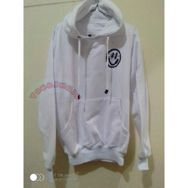 Hoodie Jumper NCT Jeno style ITKUS HITAM LOGO + BELAKANG PRINT DTF