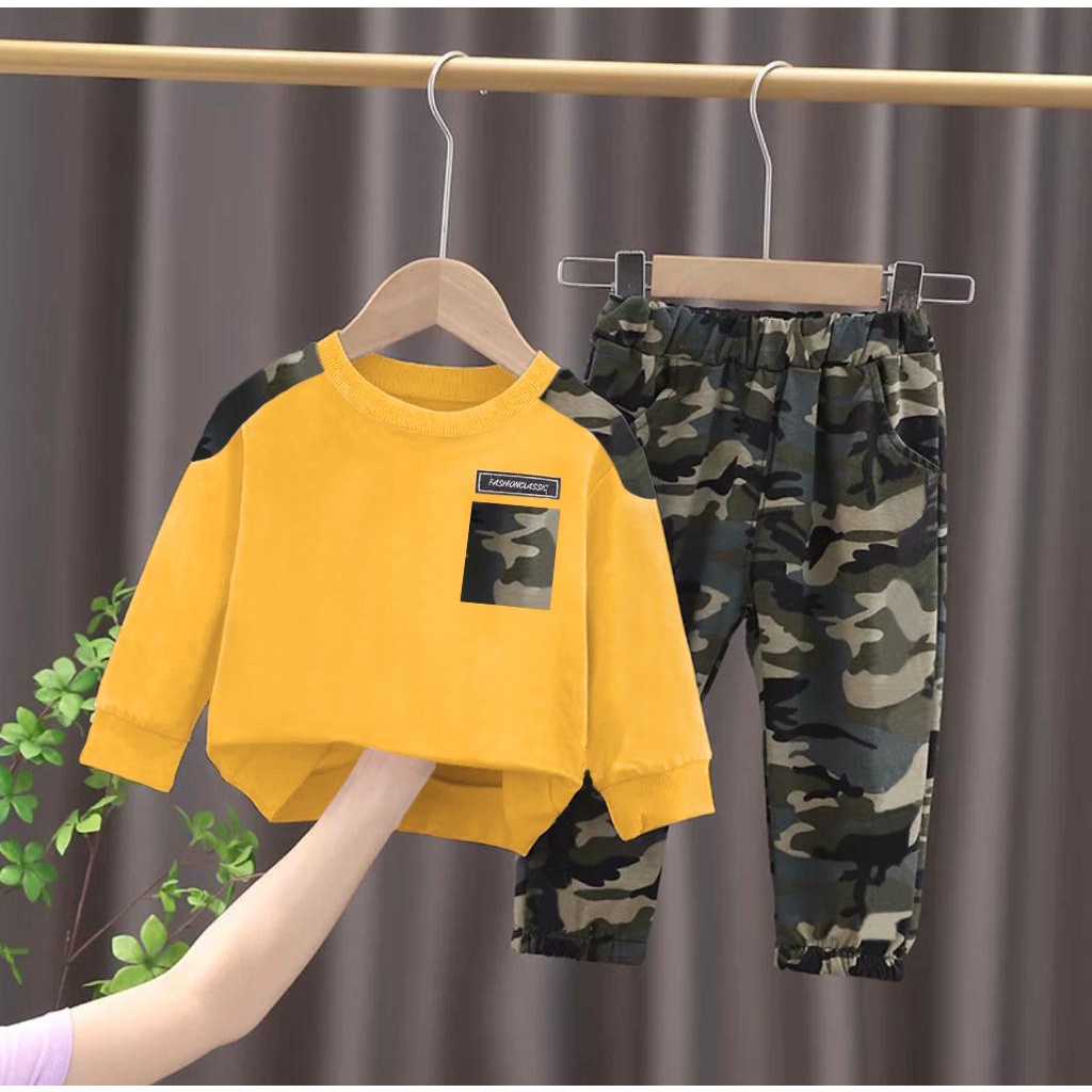 SETELAN ANAK BAJU ANAK 1-5 TAHUN SETELAN ANAK LAKI LAKI BAJU ANAK LAKI LAKI PAKAIAN ANAK LAKI LAKI FASHION ANAK LAKI LAKI BAJU ANAK LENGAN PANJANG BAJU ANAK MASA KINI BAJU ANAK TERBARU BAJU ANAK REGLAN SETELAN ARMY KIDS PANJANG ANAK TERBARU