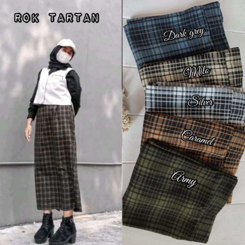 Rok Span Motif Kotak