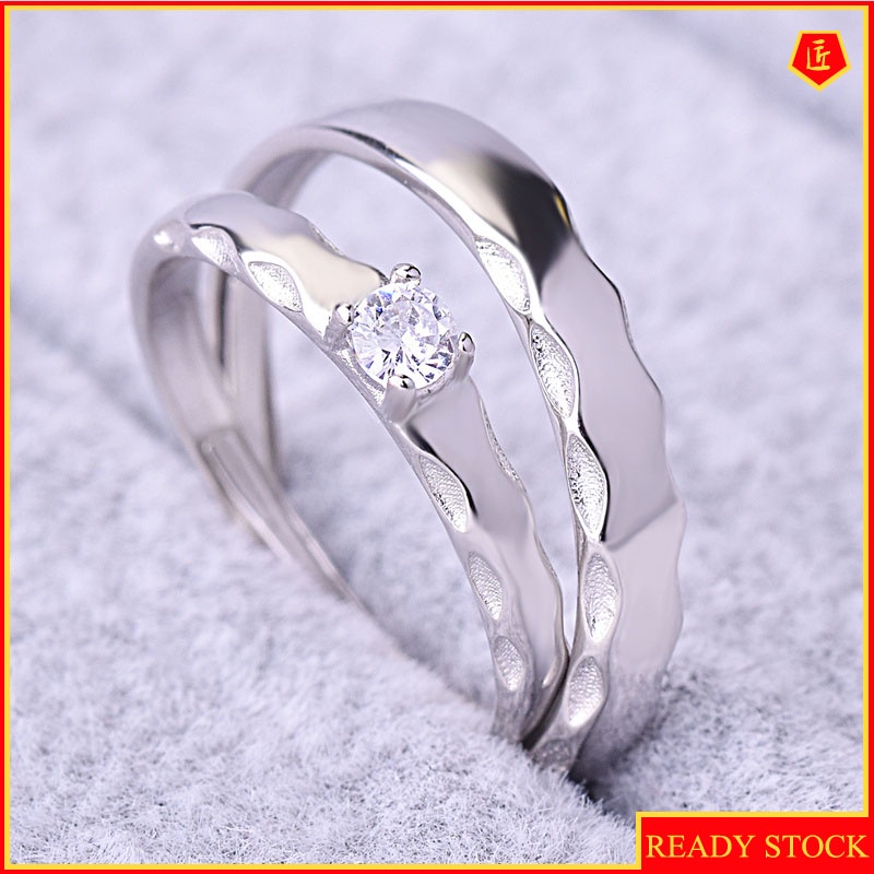 [Ready Stock]Simple Daily Couple Diamond Ring