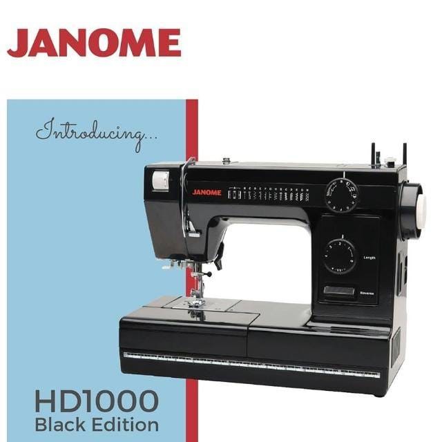 JANOME HD1000 BLACK EDITION MESIN JAHIT HEAVY DUTY JANOME HD 1000 PORTABLE