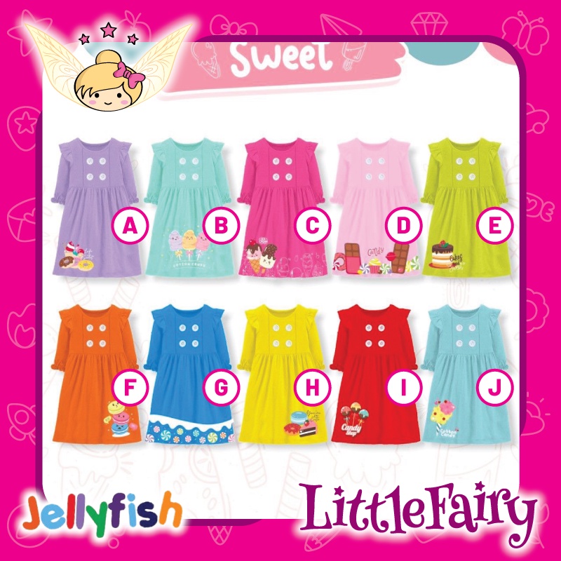 Gamis Anak Sweet Jellyfish Baju Muslim Anak Perempuan