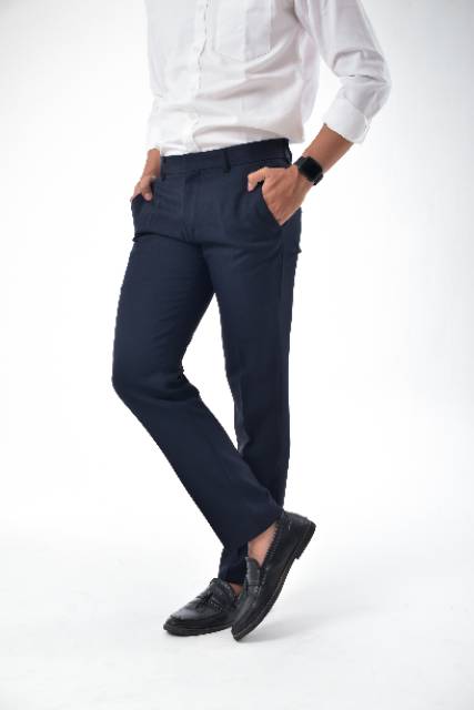 Mubeng - Celana Kantor Formal Slimfit Navy