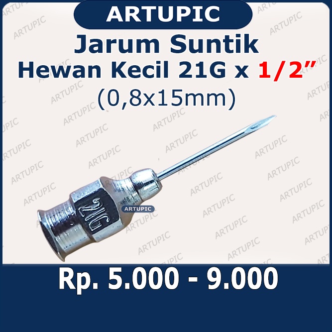 Jarum Suntik Vaksin Unggas Ayam 21G x 1/2 Inch Socorex 0.8 x 15 Mm Ayam Puyuh Kelinci Bebek Ikan Unggas Veterinary Hypodermic Needles