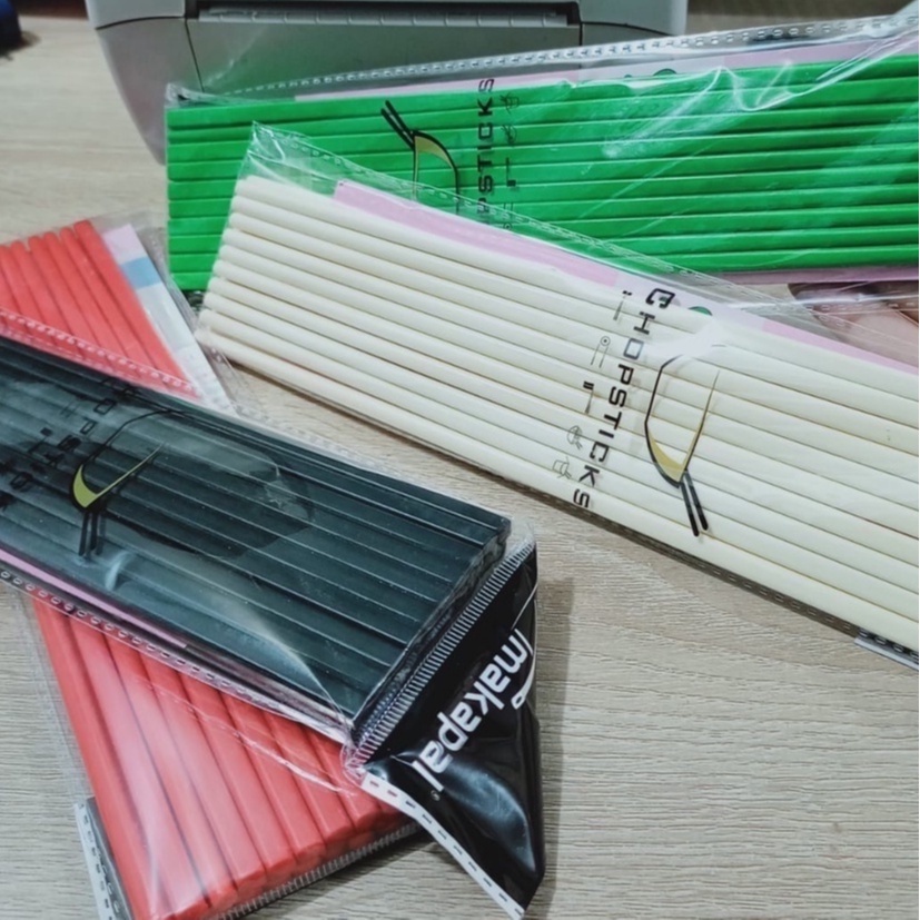 (B253) Sumpit Melamin 24cm isi 20 PCS - Sumpit Mie - Sumpit Warna
