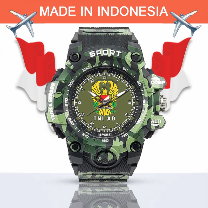 (SPECIAL EDITION) JAM TANGAN LOGO TNI-AD WATER RESISTANT NO.6