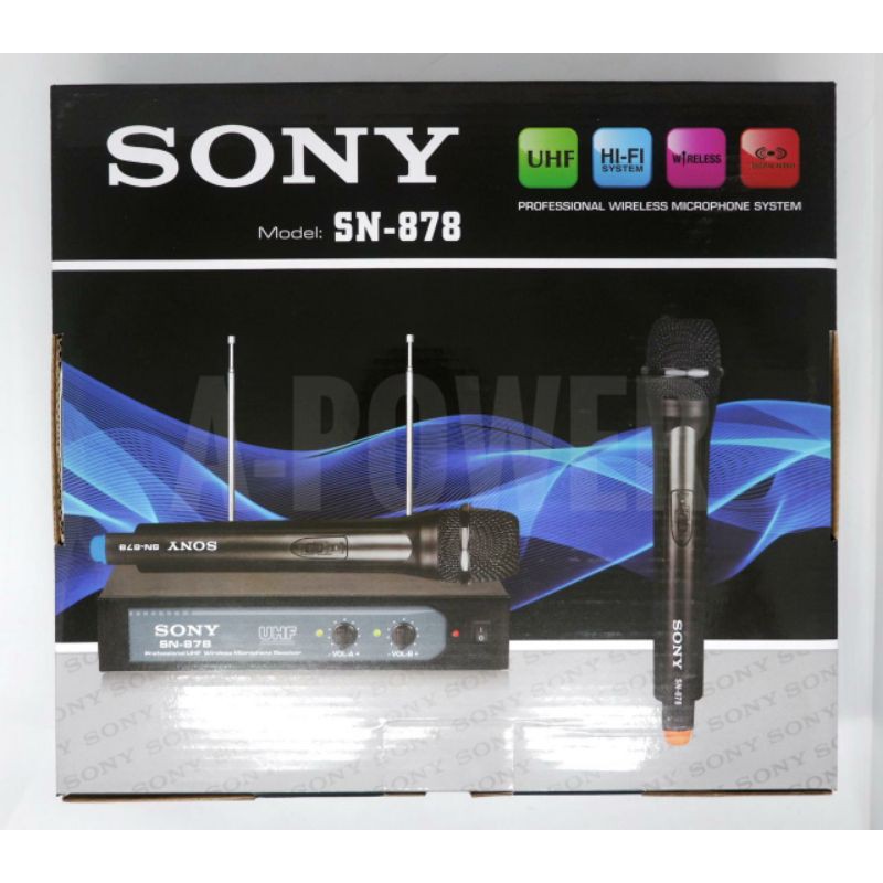 Sony - Microphone/Mic Wireless UHF (Double Mic)