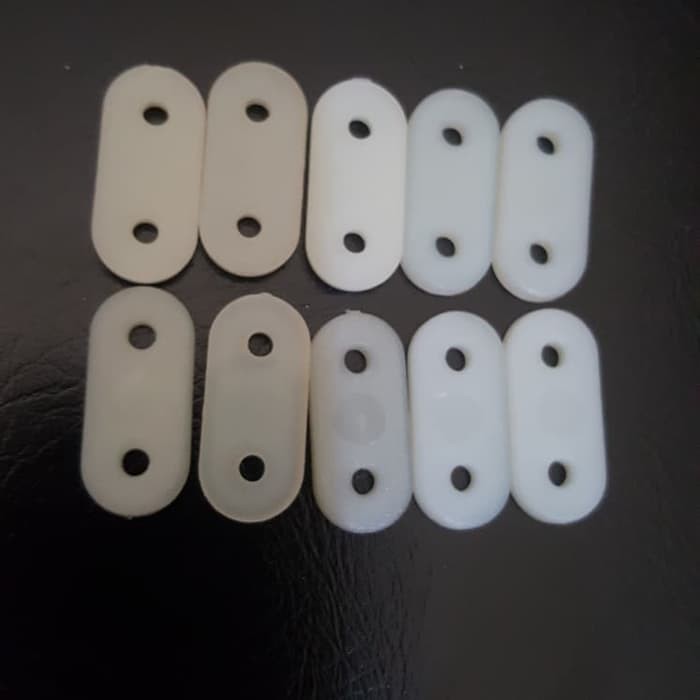 10pcs Rc flat plate landing gear pesawat nylon plat alur lengkung roda pesawat