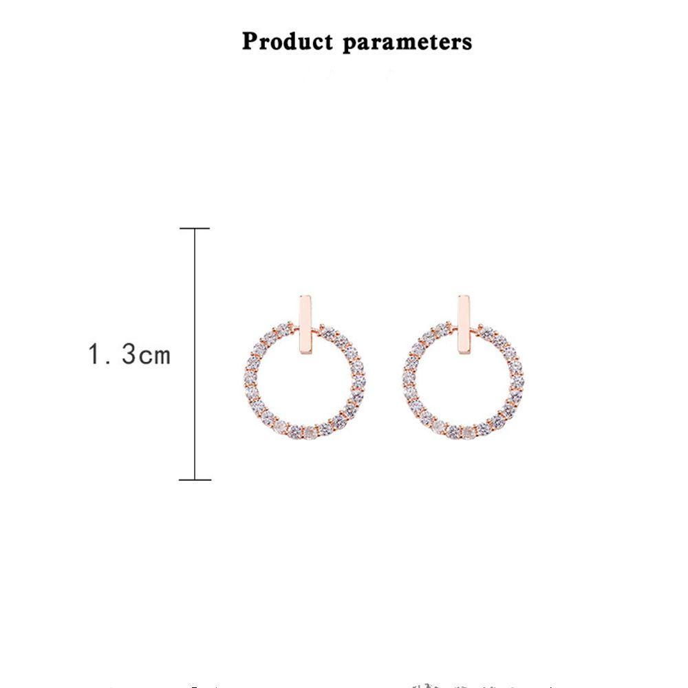 Anting Pejantan Nanas Temperamen Anting Pendek Kecil Ear Studs