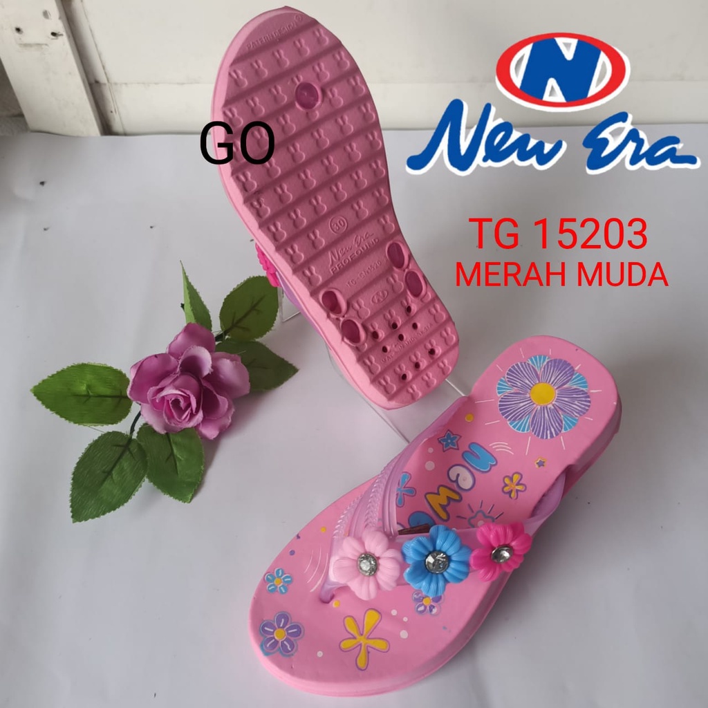 gof NEW ERA TG 15203 sandal jepit anak BUNGA SIZE 31-35