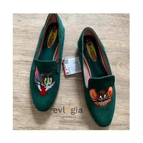 SALE SEPATU SHOES WANITA ZARA ZS160 TOM & JERRY FLAT SHOES ORI PREMIUM IMPORT