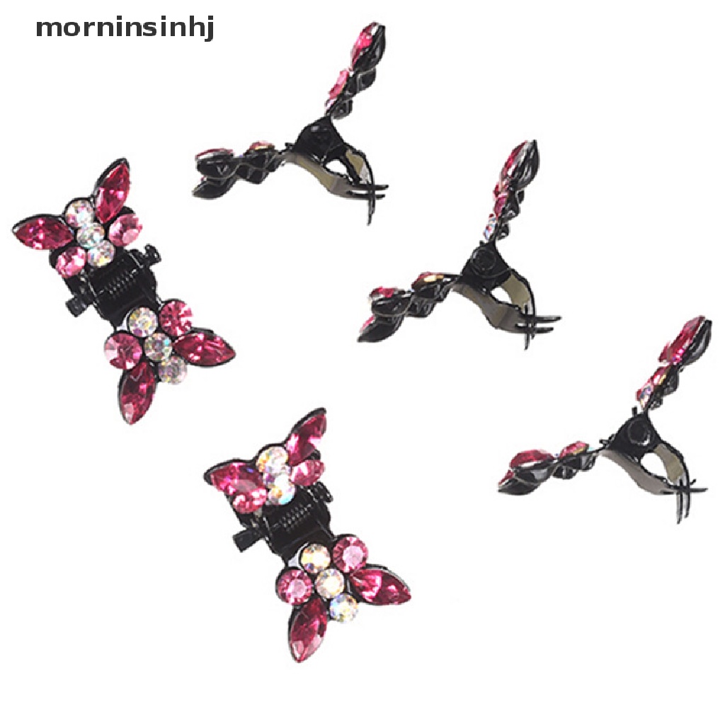 Mornin 12pcs Jepit Rambut Butterfly Bahan Plastik Untuk Salon