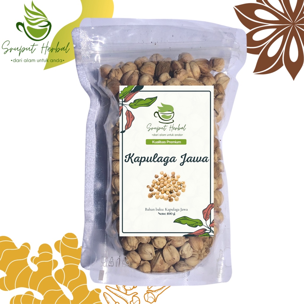 100gr Kapulaga Jawa / True Cardamom / Rempah Kualitas Premium Sruput Herbal [COD]