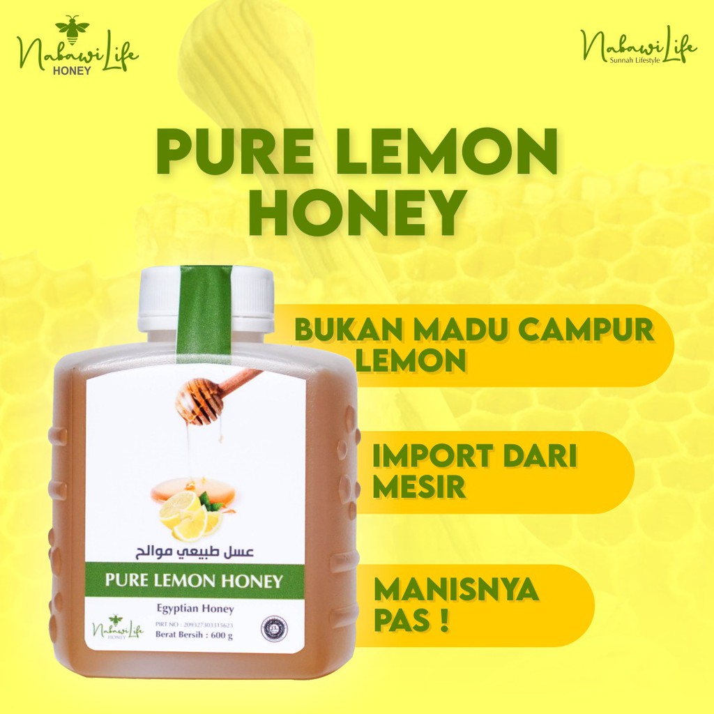 

Madu Nabawilife Pure Lemon Honey isi 600gr