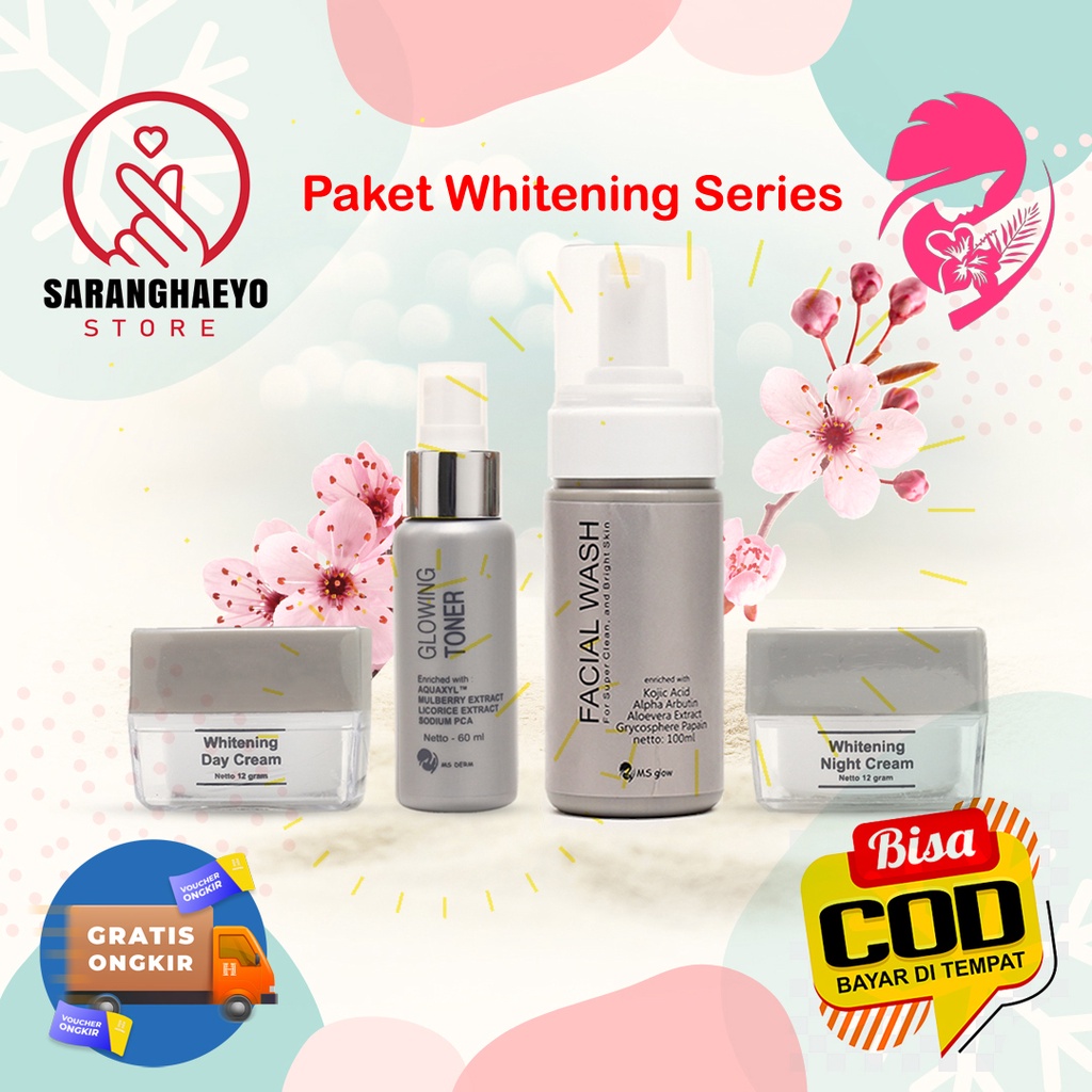 Paket MS Glow Whitening Series Original BPOM Bersertifikat HB1