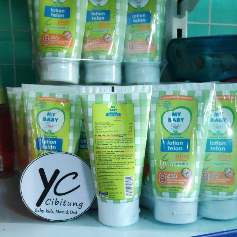 Mybaby LOTION telon plus + 60 ml Eucalyptus Cream my baby 8 jam melindungi bayi gigitan nyamuk kembung masuk angin