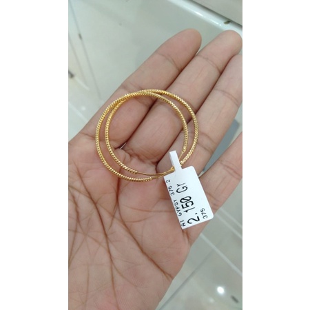 Anting emas kadar 375 - Anting emas 8k - anting emas asli