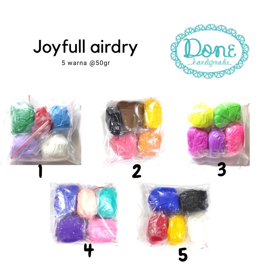 done handymade airdry clay adonan clay modelling clay sculpting clay SET