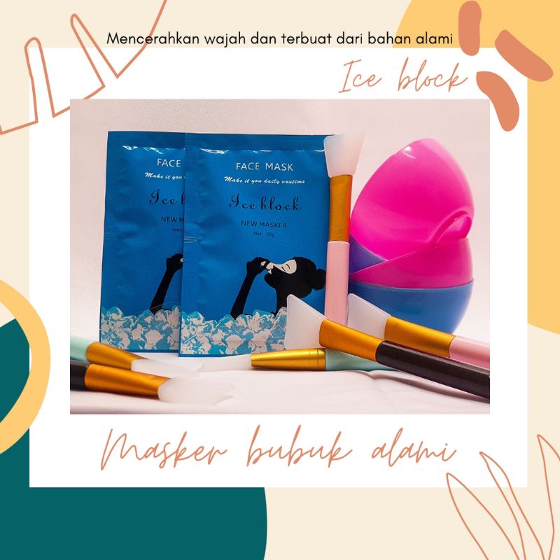 25gr FACE MASK BUBUK ALAMI / MASKER BUBUK ORIGINAL (BISA LANGSUNG DILEPAS