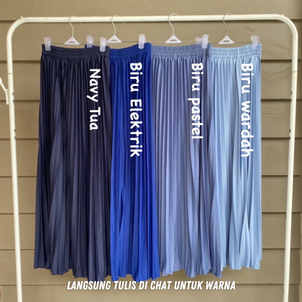 PAKET ROK PLISKET PREMIUM [ 3PCS ] - UKURAN ALLSIZE